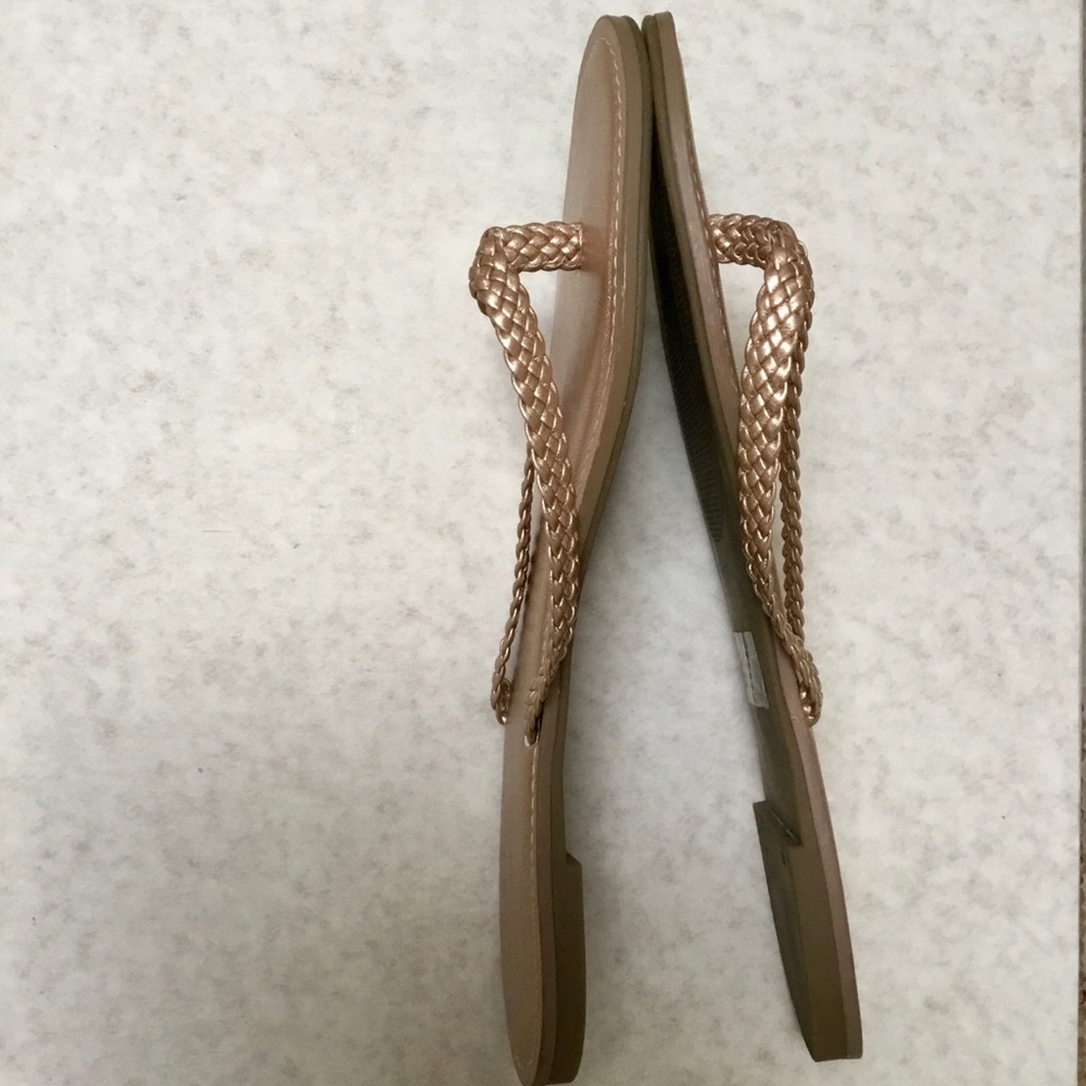 Banana Republic rose gold metallic sandals-10 - Picture 2 of 5